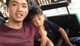 Cường Đô la nhí nhố chụp ảnh cùng con trai Subeo