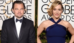 Cặp đôi 'Titanic' Leonardo DiCaprio - Kate Winslet hội ngộ ở Quả cầu Vàng