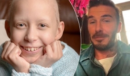 David Beckham quay video gửi cô bé mắc bệnh ung thư máu hiếm gặp