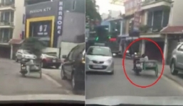 Thót tim với màn lái xe liều lĩnh trên đường phố
