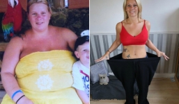 Giảm hơn 60kg trở nên xinh đẹp, vợ bỏ chồng yêu phi công trẻ kém 12 tuổi