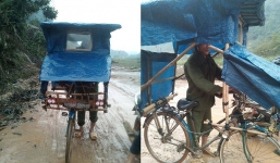 Xe đạp 'mưa không đến mặt, nắng không đến đầu' gây sốt