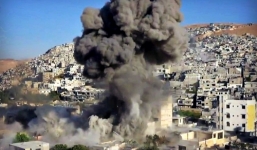 Video: Syria nổ tung tòa nhà 5 tầng, chôn vùi nhiều khủng bố