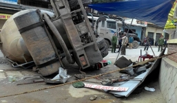 Tình tiết mới vụ xe bồn trượt dốc đè chết 2 người ở Nghệ An