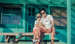 Quang Dũng đón con trai về Việt Nam ăn Tết