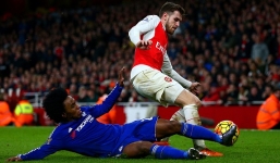 Tổng hợp trận đấu Arsenal 0-1 Chelsea: Chiếc thẻ đỏ oan nghiệt