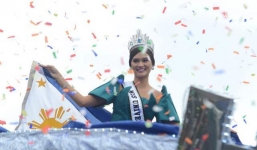 Người dân Philippines diễu hành chào đón Hoa hậu Hoàn vũ 2015