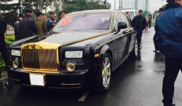 Rolls-Royce Phantom mạ vàng trong đám cưới đại gia Quảng Ninh