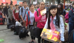 Sinh viên về quê ăn Tết bằng xe miễn phí