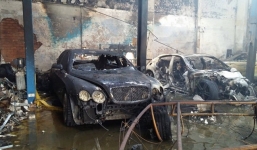 Hàng chục tỷ đồng tiêu tan trong vụ cháy siêu xe tại TP Hồ Chí Minh