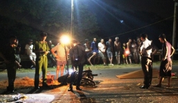 Bình Phước: Xe máy đâm xe tải, 2 người tử vong