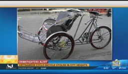 Mỹ treo giải 1.000 USD truy tìm xích lô Việt bị trộm