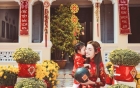 Mẹ con Elly Trần xinh như thiên thần rạng rỡ đón Tết
