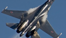 SU-35S lần đầu làm nhiệm vụ ở Latakia, Syria