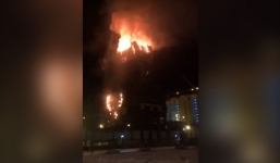 Video: Cháy lớn tại Trung tâm thương mại 88 tầng