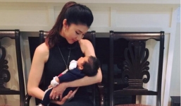 Ngọc Quyên hạnh phúc tổ chức lễ đầy tháng cho con trai