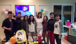 Chồng Ngọc Quyên không xuất hiện tại tiệc đầy tháng quý tử