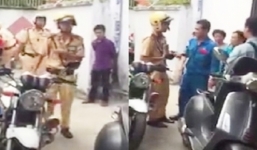 Video: Đôi nam nữ phạm luật và cách xử lý đáng khâm phục của CSGT
