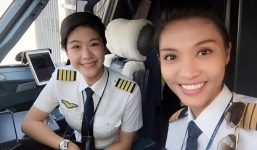 Nhan sắc vạn người mê của nữ cơ trưởng, cơ phó Vietnam Airlines