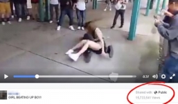 Video thiếu nữ váy ngắn hạ gục nam sinh ngay tại trường học