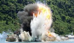 Indonesia đánh chìm 27 tàu cá của Việt Nam và 3 nước khác