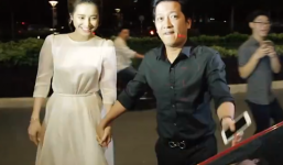 Trường Giang nắm tay Nhã Phương không rời trong sự kiện