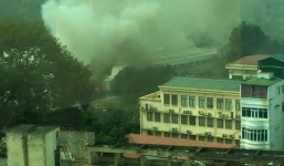 Cung Thiếu nhi Hà Nội bốc cháy