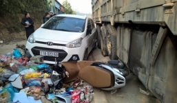 Video: Tai nạn liên hoàn giữa 8 ôtô, xe máy ở Cao Bằng