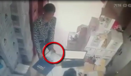 Video: Thanh niên ngang nhiên trộm điện thoại trước mặt nhân viên