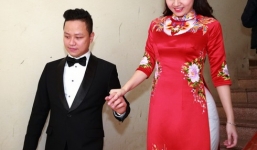 Chồng đại gia đón á hậu Trà My bằng đoàn siêu xe chục tỷ trong lễ ăn hỏi