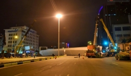 Nhà thầu lên tiếng vụ dầm thép khổng lồ rơi trong đêm