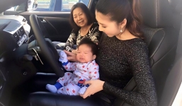 Ngọc Quyên cùng con trai hào hứng lái thử xế hộp mới mua