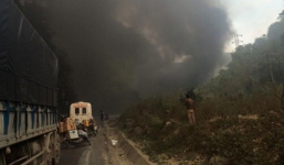 Hòa Bình: Xe bồn đâm xe khách, 3 người chết, 26 người bị thương