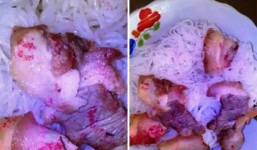 Thực hư thịt lợn luộc qua đêm chuyển màu đỏ ở Quảng Ngãi