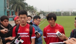 Xuân Trường, Tuấn Anh háo hức trong buổi tập đầu cùng ĐTVN