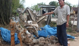 Đào móng nhà, đụng trúng trục cánh máy bay nặng 400kg