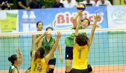 Giải bóng chuyền nữ quốc tế 2016: VTV Bình Điền Long An thua ngược Giang Tô