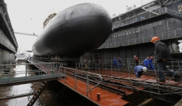 Video: Tận mắt xem tàu ngầm mới nhất của Nga được hạ thủy