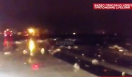 Video đầu tiên từ hiện trường máy bay rơi ở Nga