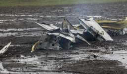 Video: Hiện trường thảm khốc vụ máy bay rơi ở Nga nhìn từ trên cao