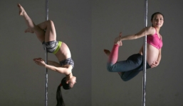 Mang bầu 9 tháng, vũ công múa cột gây sốc