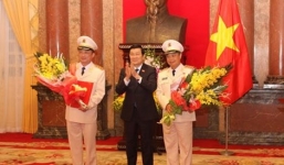 Chủ tịch nước phong hàm Thượng tướng cho 2 Thứ trưởng Công an 