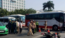 Chở cháu đi khám bệnh, bà ngoại bị xe container cán tử vong