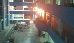 Bệnh viện bốc cháy trong đêm, hàng chục bệnh nhân di tản