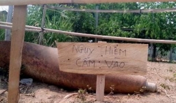 Phát hiện quả bom 'khủng' còn nguyên ngòi nổ tại khu dân cư