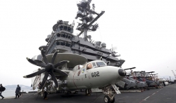 Tàu sân bay hạt nhân Mỹ rầm rộ tập trận ở Biển Đông