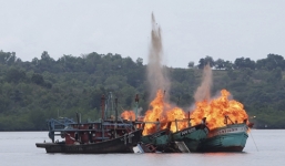 Hơn 10 tàu cá Việt Nam bị Indonesia đánh chìm 