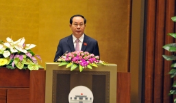Chủ tịch nước Trần Đại Quang đọc tờ trình miễn nhiệm Thủ tướng