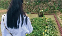 Chi Pu đăng ảnh tới viếng mộ Trần Lập, Thanh Tùng tại Phú Thọ