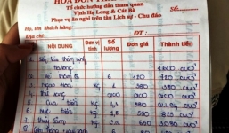 Du khách tố bị 'chặt chém' với bữa trưa gần 10 triệu đồng ở Vịnh Hạ Long